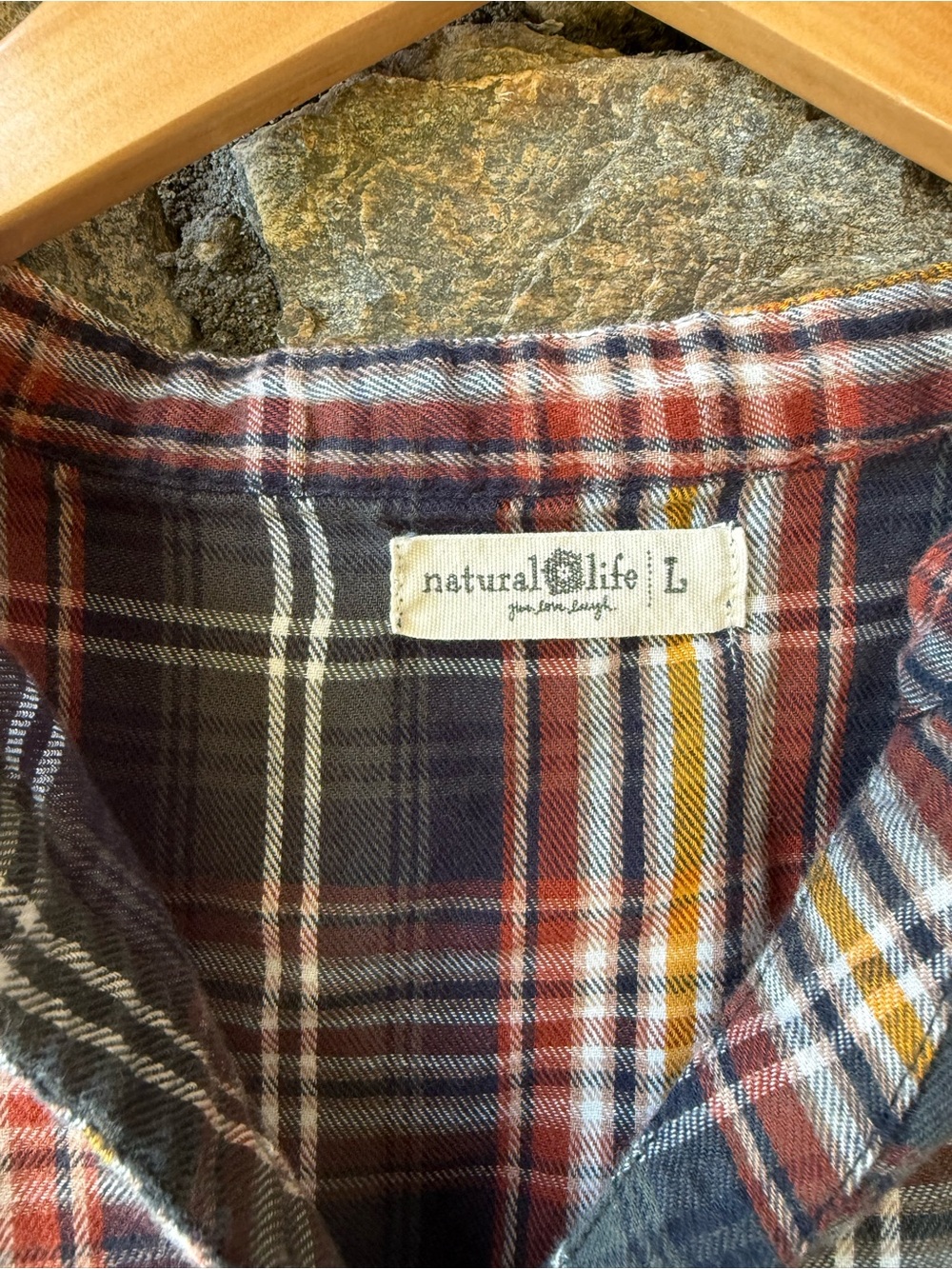 Natural life Patchwork Floral & Plaid dress - Picture 2 of 3